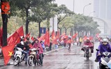 Hà Nội rộn ràng trong mưa lạnh trước trận chung kết U23 Châu Á